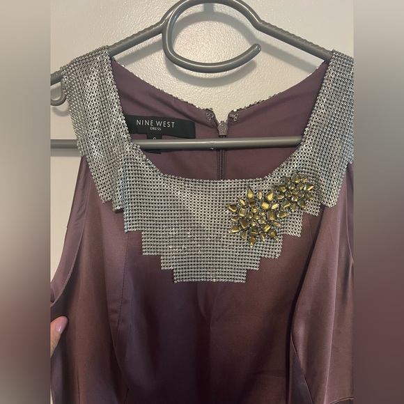 Nine West plum dress with Silver Accents - Picture 5 of 8